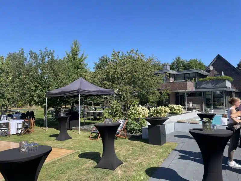 Mastertent mit Seitenteile Schwarz – Bild 3